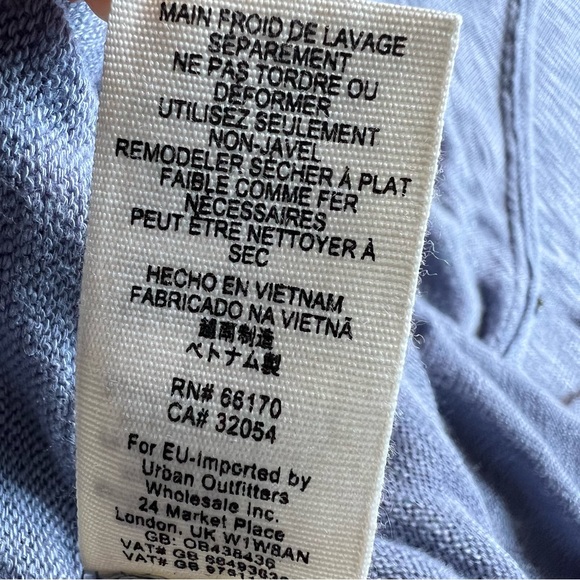 NEW Free People Knit Tunic Sz S Top We The Free Miss Rose Blue Gray Long Sleeve - Picture 5 of 14